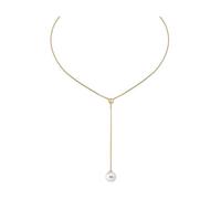 Majorica Classic Necklace 16404.01.1.000.010.1 - 925 Silver, 10mm White Pearl, Gold Plated