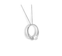 Majorica Noëlla Necklace 16359.01.2.000.010.1 - 925 Silver, White Pearl, Cubic Zirconia, Rhodium Finish