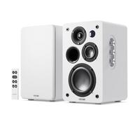Majority D100X 100W Diffusore da scaffale attivo con Bluetooth 5.3 | Sistema HiFi Stereo 2.0 | HDMI ARC, Phono, RCA & AUX | Casse PC, TV, Giradischi (Bianco)