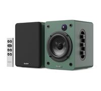 Majority D50X altoparlanti | casse attive amplificate coppia 2.0 da 60W per PC | Hi-Fi con HDMI ARC e AUX | casse acustiche da scaffale Bluetooth 5.3 | Monitor Studio in fibra di carbonio (Verde)