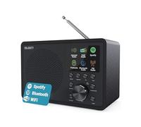 Majority Radio Internet WiFi Touro DAB+ FM Digitale | Bluetooth, USB, App Oktiv, Spotify Connect | Sveglia Doppia, Display LCD | Radio da Cucina e Casa con Audio Stereo