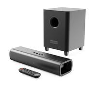 Majority Soundbar TV Naga 40 Plus | Suono Potente 200W con Subwoofer Wireless | HDMI ARC, Ottico, AUX, USB | Montaggio a Parete | Bluetooth 5.0 | Telecomando & Staffe Inclusi