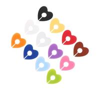 MAJORMENCH 12 Pezzi Segna Bicchieri Cuore in Silicone Riutilizzabili, Identificatori Decorativi per Bevande, per Famiglia e Feste