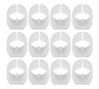 MAJORMENCH 12 Pezzi Tappi per Gambe Sedia in Plastica PP Bianca | Antigraffio per Gambe Metalliche, Design Minimalista Semplice, Uso in Casa e Sala Riunioni, Manutenzione Ridotta