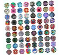 MAJORMENCH 150 Pezzi Toppe di Vetro a Forma Rotonda per Gioielli Fai da Te, Pratiche e Comode da Usare per Decorazioni Artigianali e Creazioni Personalizzate Colore Casuale