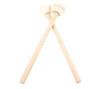 MAJORMENCH 2 pezzi Mazzuola per Batteria in Legno con Testa in Bacchette Professionali Antiscivolo per Grancassa Leggere e Resistenti per Pratica Live