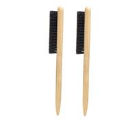 MAJORMENCH 2pezzi Spazzola Per Barba Setola Di Cinghiale e Legno Naturale Kit Per Uomo Con Manici Ergonomici Per Modellare e Curare La Barba e Design Portatile e Versatile