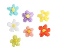 MAJORMENCH 35 Pezzi Toppe da Cucire a Forma di Fiore in Filato di Lana, Decorazioni Eleganti e Pratiche per Abiti e Cappelli, Accessori Stilosi e Delicati