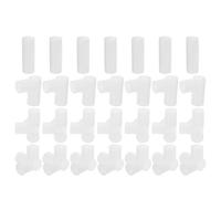 MAJORMENCH 40 connettori in plastica per armadio, diametro 16 mm, stile elegante, installazione rapida, adatti per l'organizzazione domestica e gli scaffali del soggiorno