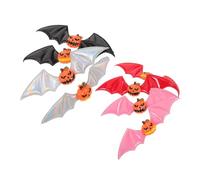 MAJORMENCH 8 Pezzi Halloween Hair Clips Spooky Pumpkin And Bat Wing Side Hairpins For Women And Secure Gothic Costume Accessories For Party Cosplay