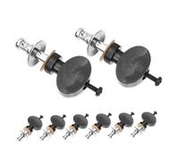 MAJORMENCH 8 Pezzi Picchetti Vite Ukulele Accessori con Manopole Antiscivolo e Asta Dritta Tuning Pegs in Metallo per Accordatura Precisa e Duratura Adatti Principianti e Musicisti Avanzati