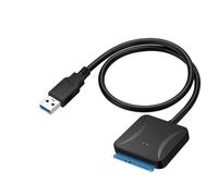 MAJORMENCH Adattatore Disco Rigido 3,5 Pollici Interfaccia Serial Ata Alimentatore Dc 12v, Cavo Trasferimento Dati USB Uasp Veloce per Unità Disco e Ssd, Compatibile PC e Laptop