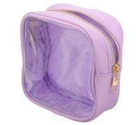 MAJORMENCH Borsa Cosmetica Trasparente in Pvc Chiusura a Cerniera Robusta, Design Compatto e Spazioso per Viaggio e Uso Quotidiano On-the-go