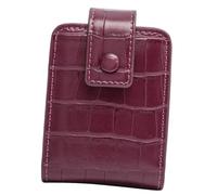 MAJORMENCH Borsa Trucco da Viaggio Portatile con Specchio in Pelle Pu Elegante e Chic, Mini Pochette per Ragazze e Donne, Organizer Compatto per Ufficio e Outdoor