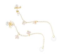 MAJORMENCH Catena in Rame da 11 Pollici per Auricolari Wireless Nastro Antiscivolo e Ciondolo a Forma di Ventaglio, per Attività Sportive