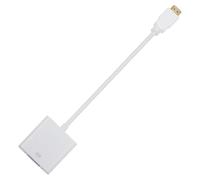 MAJORMENCH Cavo Convertitore Video Digitale a Vga Bianco in Abs Resistente All'usura e Difficile da Rompere, Supporta Risoluzioni Fino a 1080p per Collegare Laptop a Monitor Vga