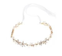 MAJORMENCH Cintura Decorativa da Sposa Perle e Strass Cinturino Elegante in Nastro per Abiti Cerimoniali e Regalo Donna