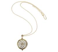 MAJORMENCH Collana Pendente Lente D'ingrandimento in Vetro e Lega, Elegante Accessorio Vintage per Leggere Libri e Creare Artigianato, per Matrimoni e Occasioni Speciali