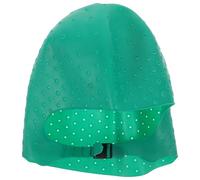 MAJORMENCH Cuffia per Tintura Chioma con Fori in Silicone Verde, Cappello per Mèches Riutilizzabile, Strumento per Evidenziare Chioma Adatto a Saloni e Uso Domestico