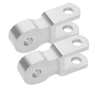 MAJORMENCH Dispositivo Rialzo Ammortizzatori Posteriori in Lega Alluminio Facile Installazione Resistente e Argento per Bike