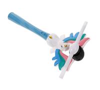 MAJORMENCH Elettrica Unicorno con Illuminazione LED Rotante a Colori e Suoni Magici Giocattolo Luminoso Portatile per Feste Compleanno Ragazzi Ragazze manico blu senza batterie