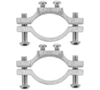 MAJORMENCH Morsetto in Lega di Alluminio per Supporto Fari 2 Pezzi, Staffa Stabile e Sicura per Biciclette ed E-bike, Viti, Adatto a Tubi da 20-45mm