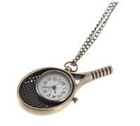 MAJORMENCH Orologio Da Tasca Con Catena: Orologio Da Collana A Forma Di Racchetta Con Motivo in Rilievo - Movimento Al Quarzo E Fascino Senza Tempo Per Tutte Le Occasioni