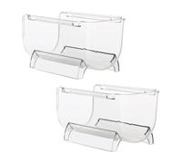 MAJORMENCH Portabottiglie per Vino Impilabile 2 Pezzi Stile Cassetto Trasparente in Pet, Organizer Semplice e Generoso per Bottiglie su Tavolo da Pranzo o Piano Cucina