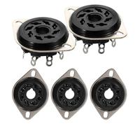 MAJORMENCH Presa Tubo Valvola Base 8 Pin in Bachelite 5 Pezzi per Amplificatori Valvolari Elevata Precisione Audio e Resistenza Termica