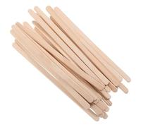 MAJORMENCH Set 100 Bastoncini di Cera Depilatoria in Legno Bordo Spesso e Arrotondato, Spatole per Ceretta Corpo e Sopracciglia, Applicatori Resistenti per Depilazione Professionale e Uso