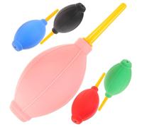 MAJORMENCH Set 5 Pezzi Soffiatore per Colla Ciglia Finte Piccolo Strumento di Pulizia Aria Multifunzionale per Asciugare Adesivo e Rimuovere Polvere per Trucco e Fotocamere Colore Casuale