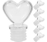 MAJORMENCH Set 6 Pezzi Tappi Bottiglia in Plastica e Gomma Versatili per Profumo e Olio, Coperture Decorativi per Tavolo Vanity, Regalo Compleanno Stile Vintage