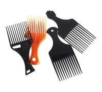 MAJORMENCH Spazzole per Chioma Ricci 4pezzi Pettine da Viaggio in Abs per Uomo e Parrucchiere, Riduce Annodamenti e Impugnatura Sicura e Confortevole per Styling nei Barbershop