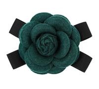 MAJORMENCH Spilla Fiocco Bouquet Floreale Simulato Verde Scuro, Accessorio per Abbigliamento da Sposo e Testimone, per Matrimoni e Cerimonie Formali