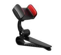 MAJORMENCH Supporto Telefono Auto Attacco Parasole in Pc, Multifunzionale e Stabile, Compatibile Telefoni da 5 a 9,5cm di Larghezza, per Guida Sicura
