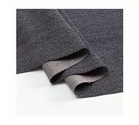 MaJu Tessuto Denim Micro Elasticizzato Tessuto Denim Lavato Tessili per la Casa Tessuti di Jeans Sottili di Stilista Materiale per Cucire Quilt（Larghezza 148 cm）(Color:Blu Grigio)