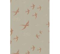 Majvillan Carta da parati Follow the Wind - Sea Mist Blue