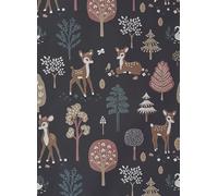 Majvillan Carta da parati Golden Woods - Deep Grey