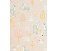 Majvillan Carta da parati Golden Woods - Sweet Pink