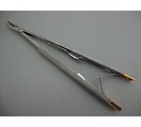 MAK Castroviejo Needle Holder TC 14.5 cm with Ratchet & Lock Dental Micro Instruments