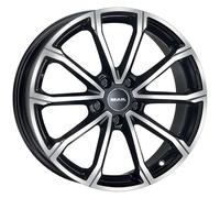 CERCHIO IN LEGA MAK DAVINCI PER FORD FIESTA 7X17 4X108 BLACK MIRROR ST7