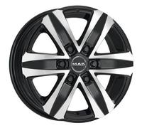 Cerchio in Lega MAK STONE6 W 17x7,5 ET60 6x130 Black Mirror