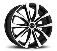 CERCHIO IN LEGA MAK WOLF PER AUDI A3 CABRIOLET 7X17 5X112 BLACK MIRROR BFP
