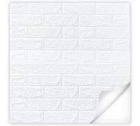 MAKA 12 Piastrelle Murali Adesive 3D Mattoni Bianchi Schiuma Impermeabile Pannel