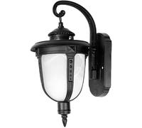 MAKA Applique Lanterna Vintage Ferro Battuto E27 IP55 Lampione da Muro Esterno