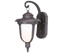 MAKA Applique Lanterna Vintage Ferro Battuto E27 IP55 Lampione da Muro Esterno