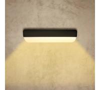 MAKA Applique LED 12W da Esterno a Parete Bianco o Nero Plafoniera Moderna