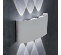 MAKA Applique LED 16W da Esterno IP65 Doppia Luce Faretto Lampada da Parete [EEK: E]