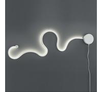 MAKA Applique LED 28W Moderna Curva da Parete Luce Naturale Fredda 4000K 6500K