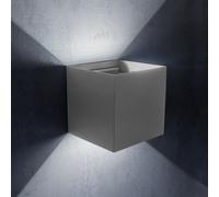 MAKA Applique LED da Esterno 12W Cubo Doppia Luce IP65 Faretto da Parete